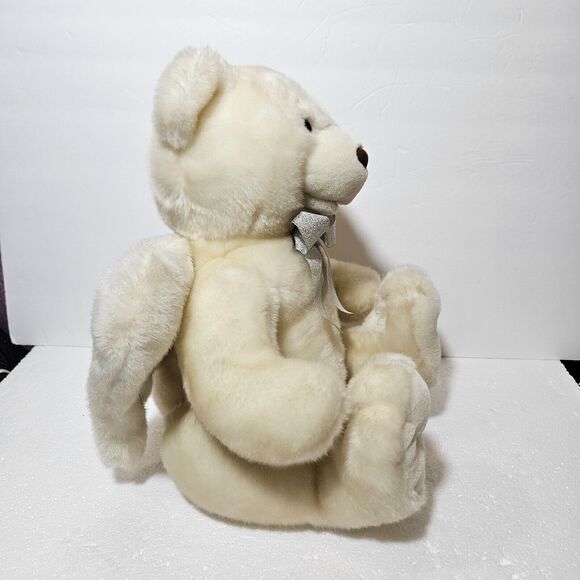 Angel Bear Plush Says Bedtime Prayer B&B Toymaker OffWhite/Soft Animal Wings 15" - Picture 5 of 10